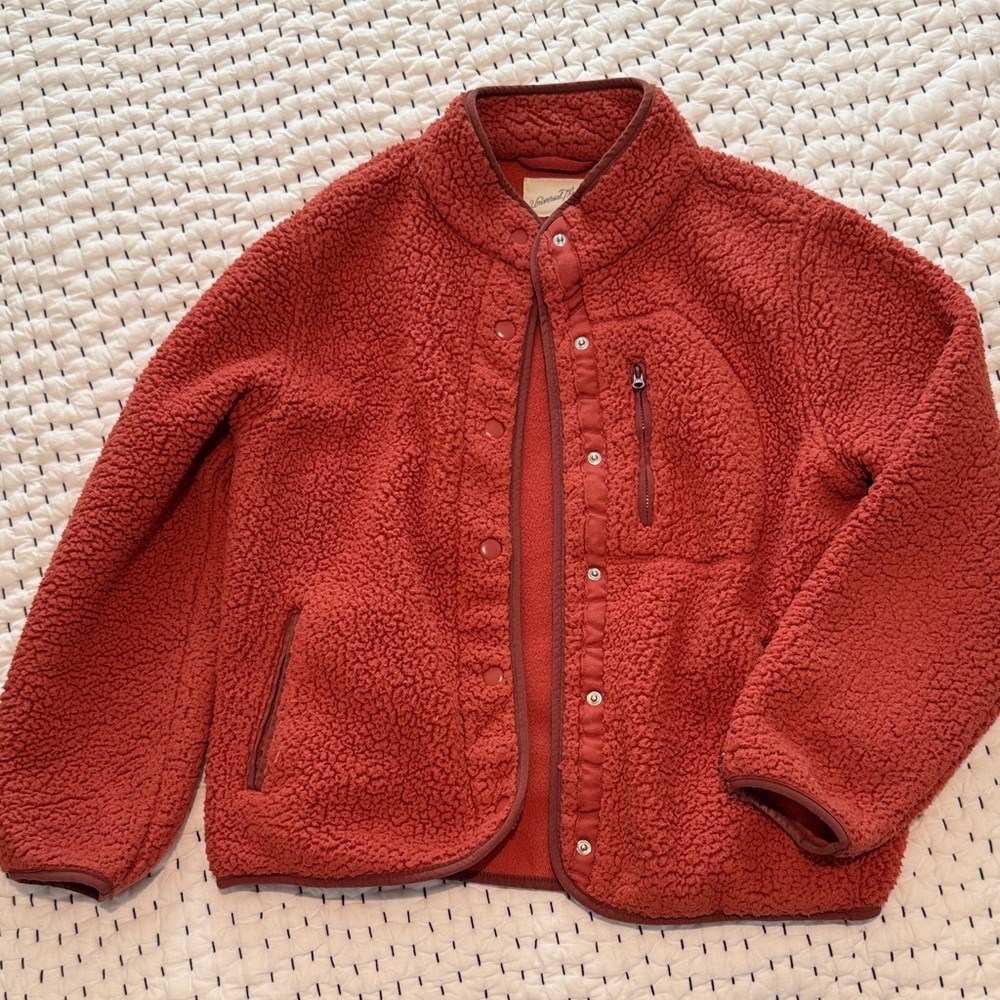 Universal Thread Red Teddy Jacket